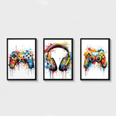 ELMAS Gaming Room Abstract Canvas Art for Kids - Al Masam Stationery LLC